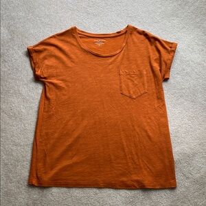 Max Studio S Favorite Tee in Orange